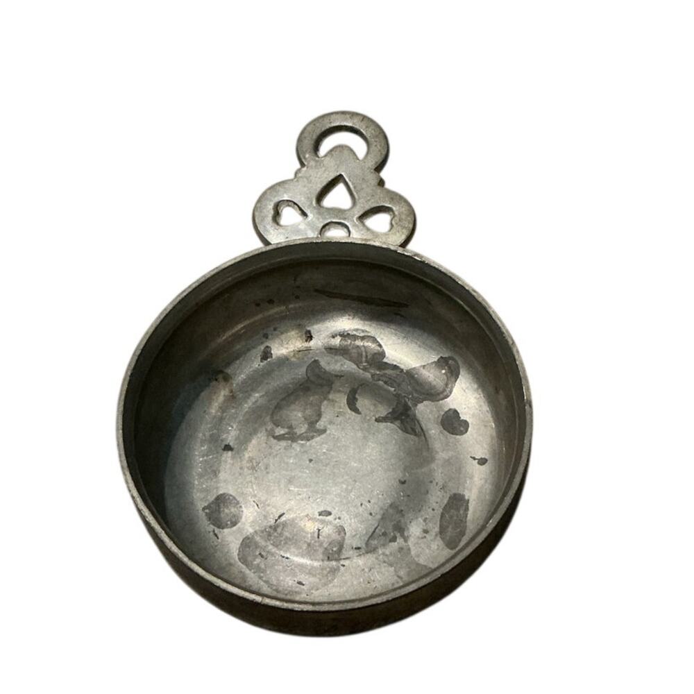 Vtg Williamsburg Stieff Pewter Porringer Ornate Bowl Heritage French Country 4"